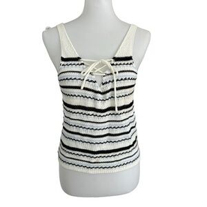 Atmosphere crochet lace front cropped tank top